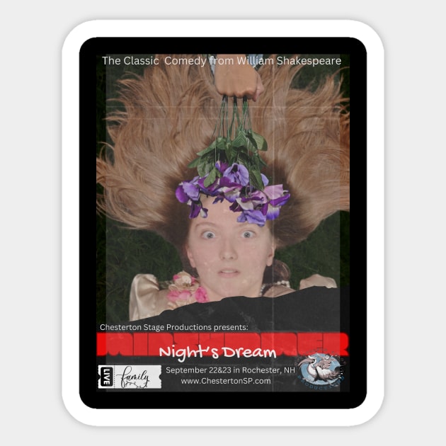 Midsummer Nightmare Sticker by Chesterton Stage Productions